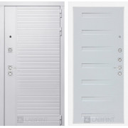 Входная дверь PIANO WHITE 14 - Дуб кантри белый горизонтальный