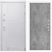 Входная дверь PIANO WHITE 24 - Бетон светлый